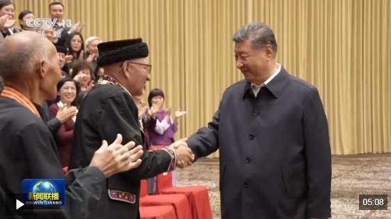 习近平接见新疆各族各界代表